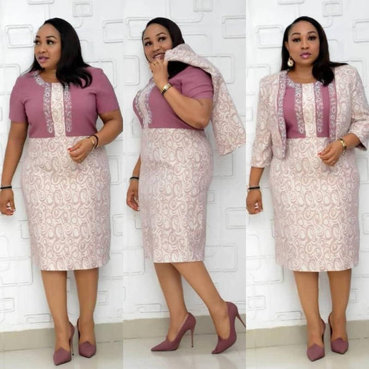 Women Plus Size Dress Suit