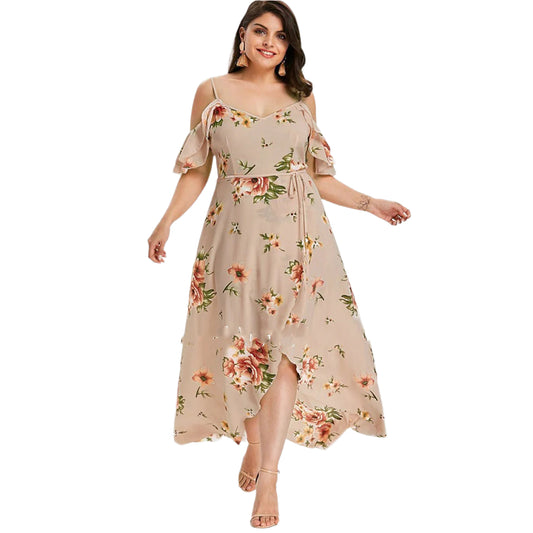 Summer Plus Size Loose Beach Long Dress Skirt