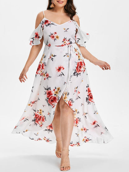 Summer Plus Size Loose Beach Long Dress Skirt