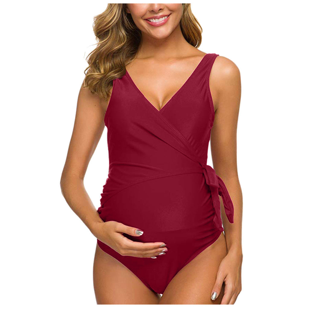 Pregnant Women One-Piece European And American Sexy Swimwear
