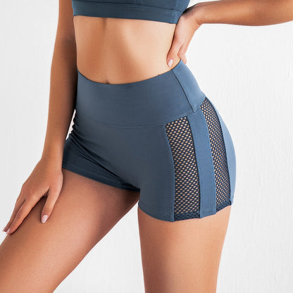 Yoga Suit Sports Bra Hips Peach Pants Hollow Shorts