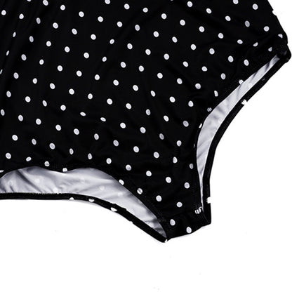 Deep V Wave Point Maternity One-piece Swimsuit