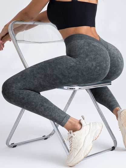 3 Pack V-Back Scrunch Butt Workout Seamless High Waist  Leggings