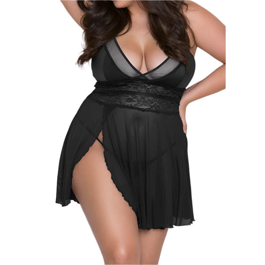 Plus Size Women sexy nightdress Pajamas