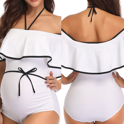 Maternity One-Piece Beach Swimsuit