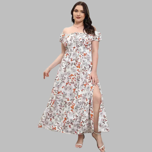 New Plus Size Floral Dress
