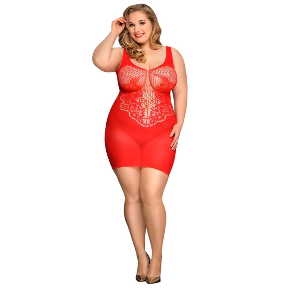 Large Size Sexy Pajamas Short Skirt Red Big