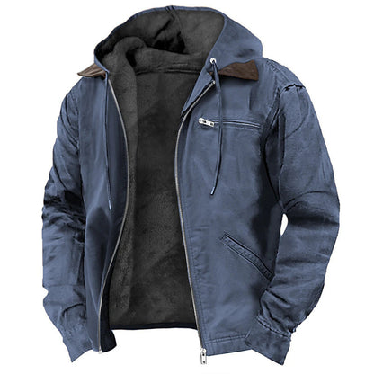 Winter Hooded Warm Fleece Zip-up Jacket