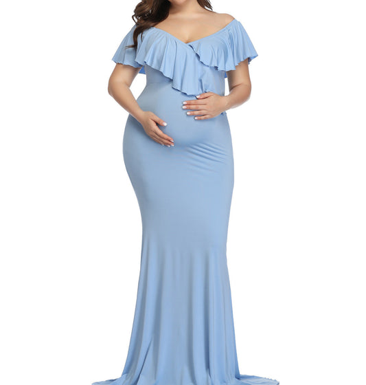 Maternity Photography Chiffon Mop Dress