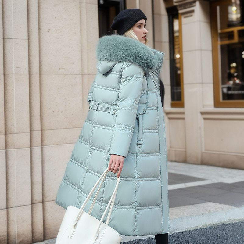 Winter Slim Long Hooded Coat