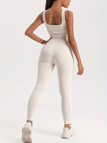 3 Pack Women's Ribbed Solid Color One-Piece Jumpsuit