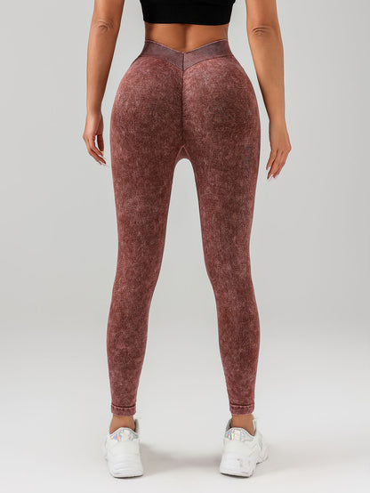 5 Pack V-Back Scrunch Butt Women Seamless High Waist Legging