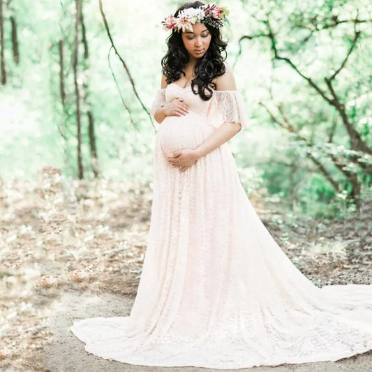 Maternity Photography Props Long  Dress Gown
