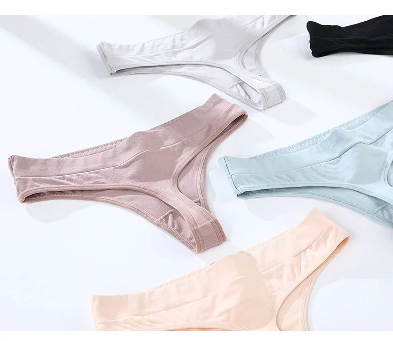 3 Pcs/Set Women Panties G-String Underwear Fashion Thong Sexy Cotton Panties