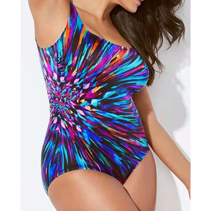 One-Piece Large Size Push Up Swimsuit
