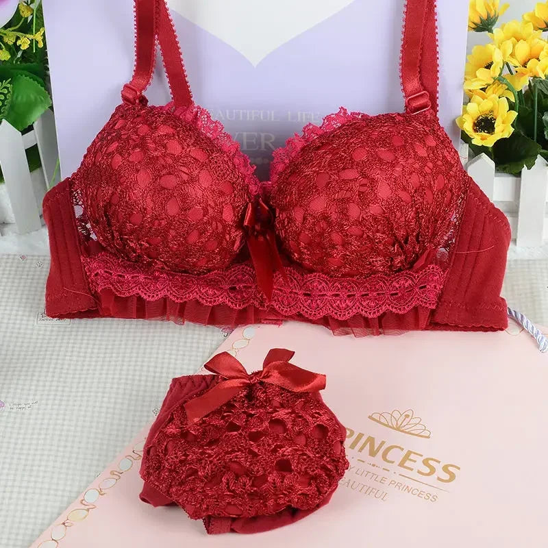 2PCS Women Bra Set Sexy Bralette Sexy Female Underwear