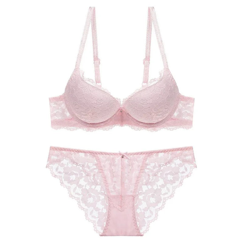 Women Elegant Push Up Bra & Panty Set