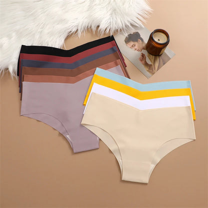 7PCS Women Ultra-thin Underpants Panties Seamless