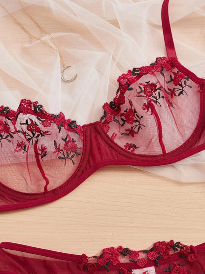 Women Floral Embroidory  Set