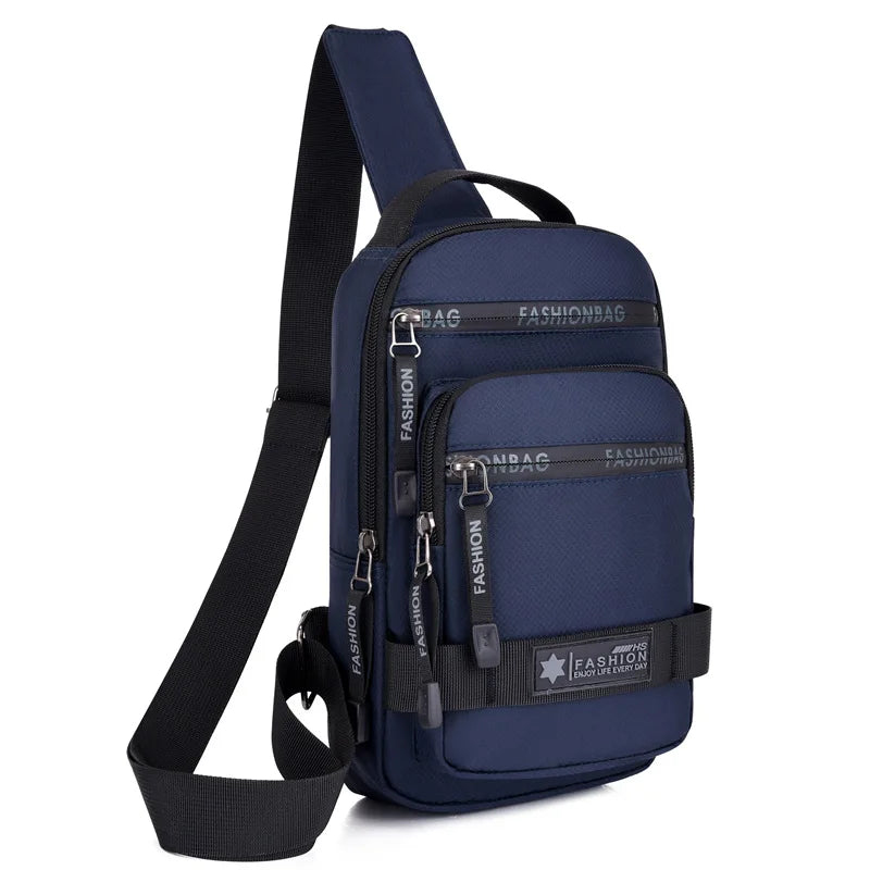 Chest Bag  Large Capacity Shoulder  Lightweight Nylon Crossbody Bag