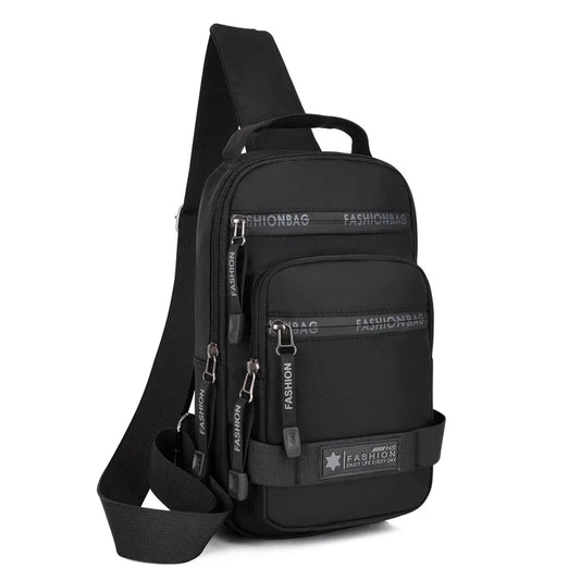 Chest Bag  Large Capacity Shoulder  Lightweight Nylon Crossbody Bag