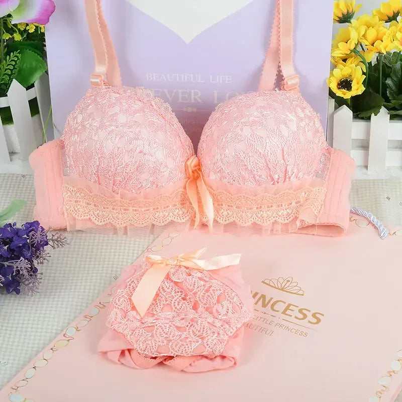 2PCS Women Bra Set Sexy Bralette Sexy Female Underwear