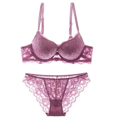 Women Elegant Push Up Bra & Panty Set