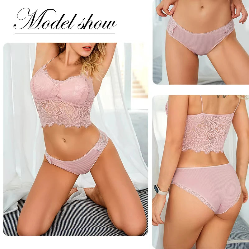 3Pcs/set Women Cotton Panties M-2XL Low-Rise Underwear