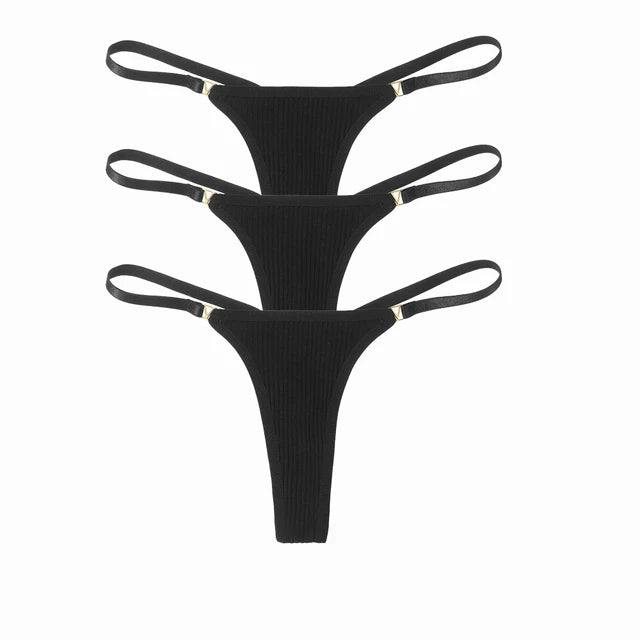 3PCS/Set Sexy Thong Women Panties Cotton  Women G-String