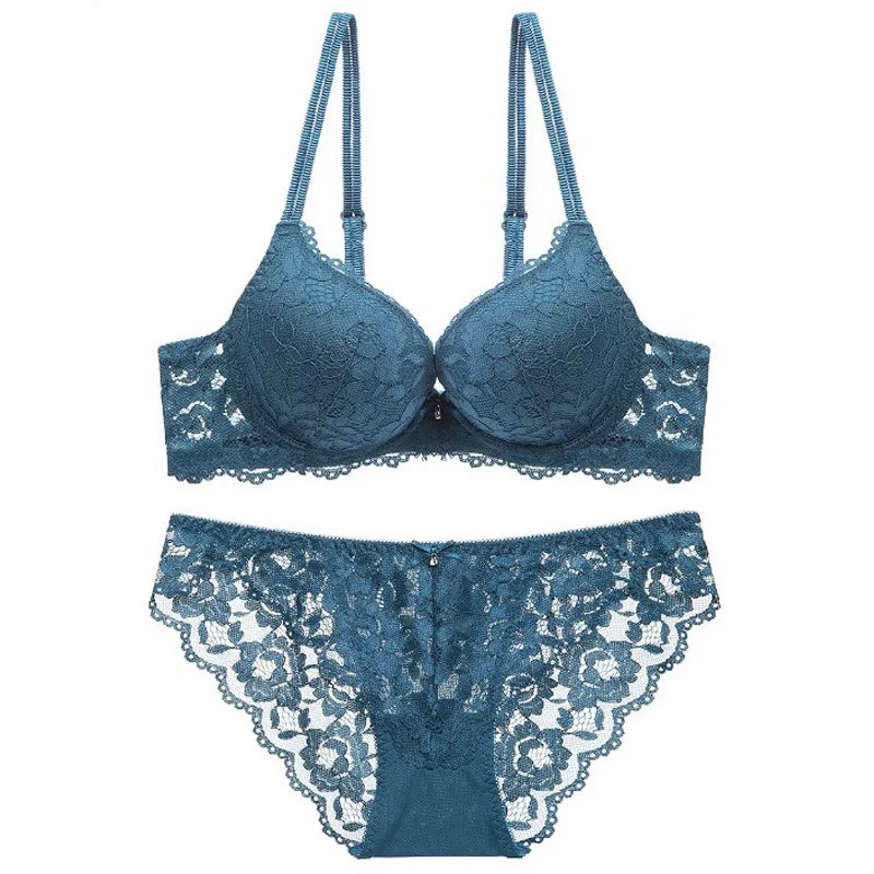 Women Elegant Push Up Bra & Panty Set