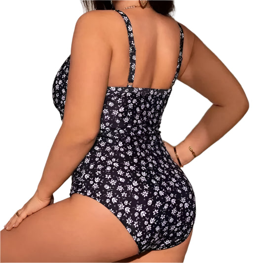 Summer Women's High Quality Plus Size One-piece Swimsuit