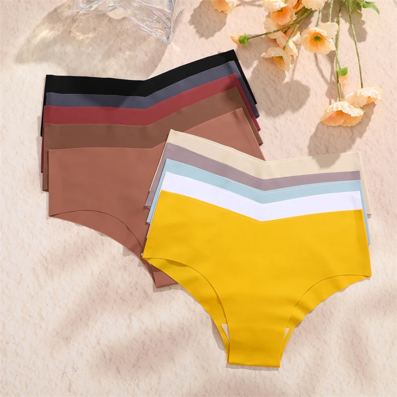 7PCS Women Ultra-thin Underpants Panties Seamless