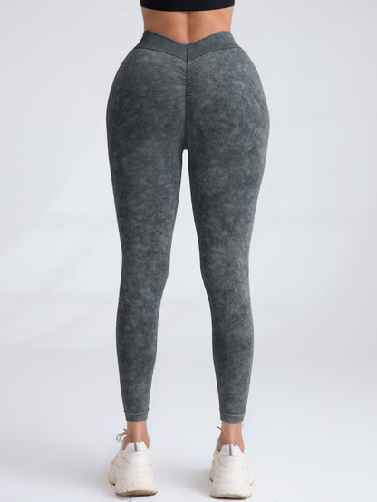 3 Pack V-Back Scrunch Butt Workout Seamless High Waist  Leggings