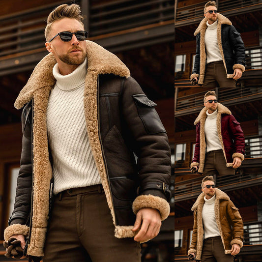 Winter Men Fleece Warm Jacket
