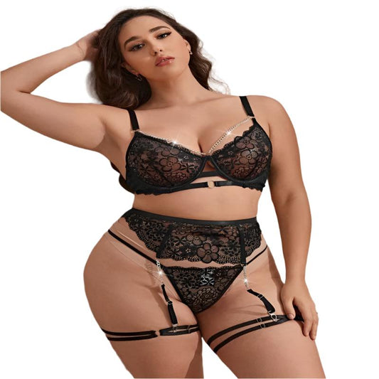 Plus Size Suit Lace Underwear