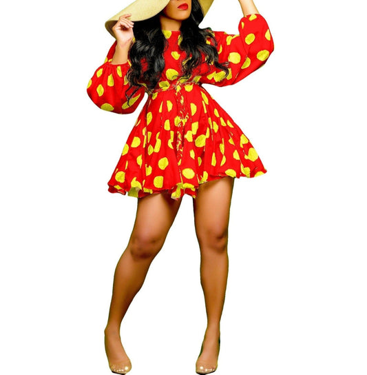 Women Long Sleeve Dress Chiffon Bodycon