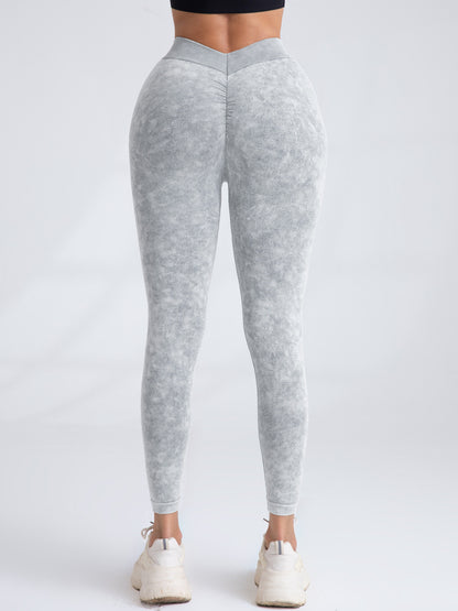 V Back Scrunch Butt Workout Leggings